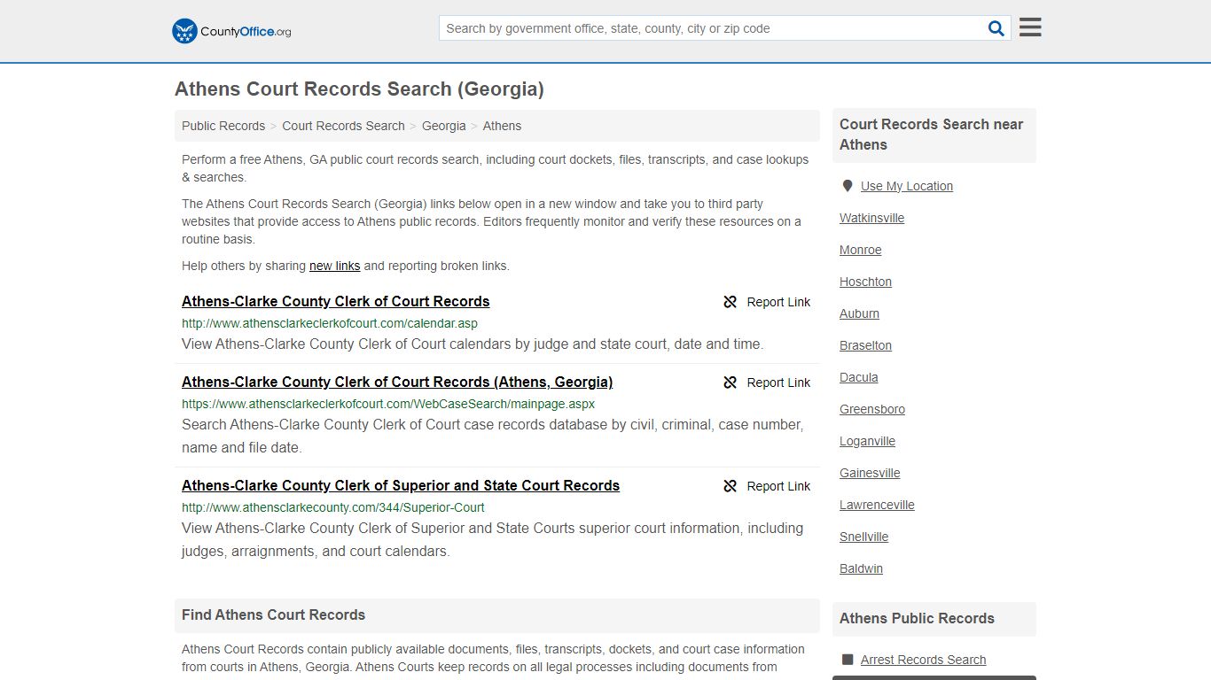 Court Records Search - Athens, GA (Adoptions, Criminal, Child Support ...